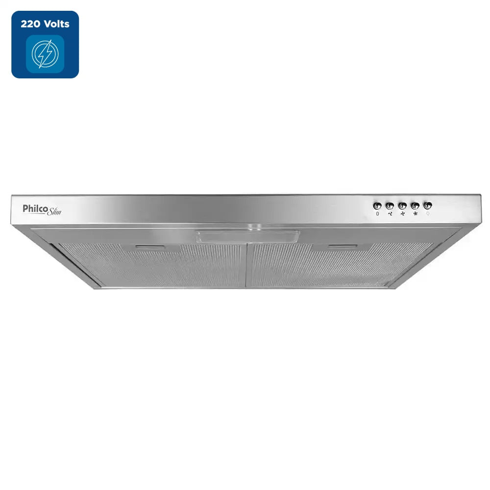 Depurador e Exaustor Philco 60cm Slim 3 Velocidades Inox PDR60I - 220 Volts - Image 2