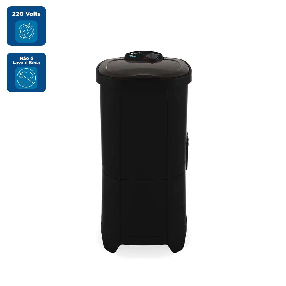 Lavadora De Roupas Mueller 4kg SuperPop Preto – 220 Volts - Image 2