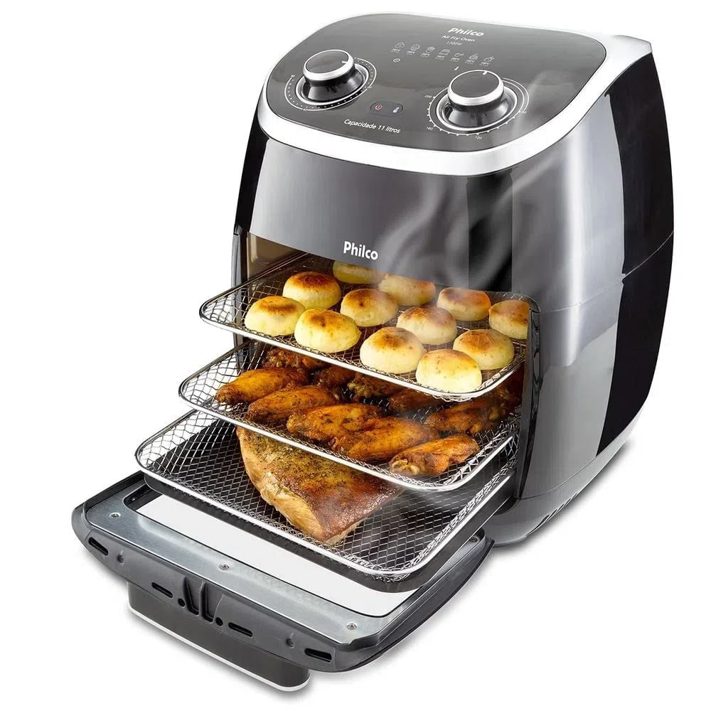 Air Fryer Philco Oven 11 Litros Preto 127V PFR2000P - Image 4