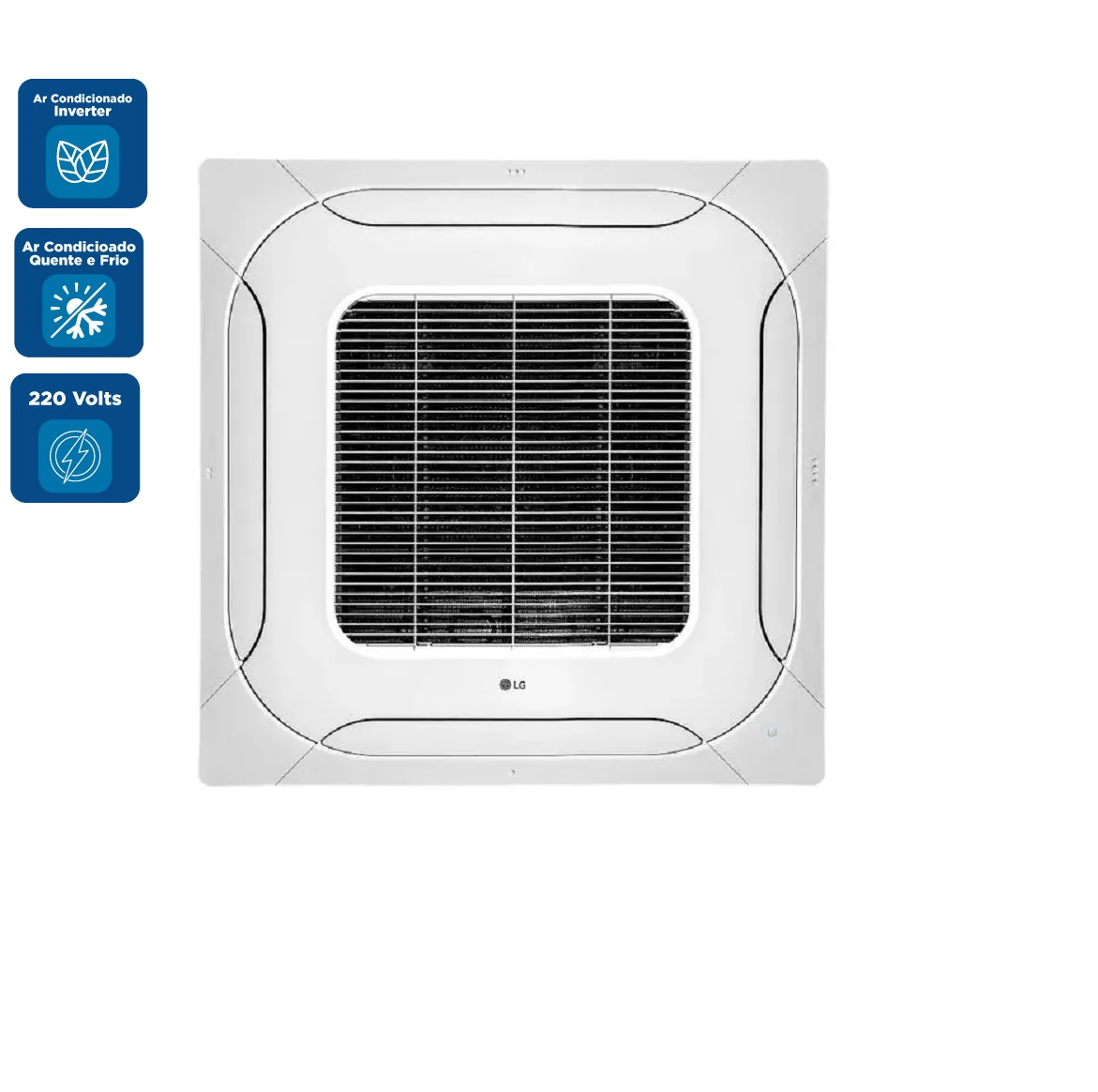 Ar Condicionado Split Cassete 4 Vias Inverter LG 47000 BTU/h Quente e Frio Monofásico ATNW48GMLP1.ANWZBR1 – 220 Volts - Image 2