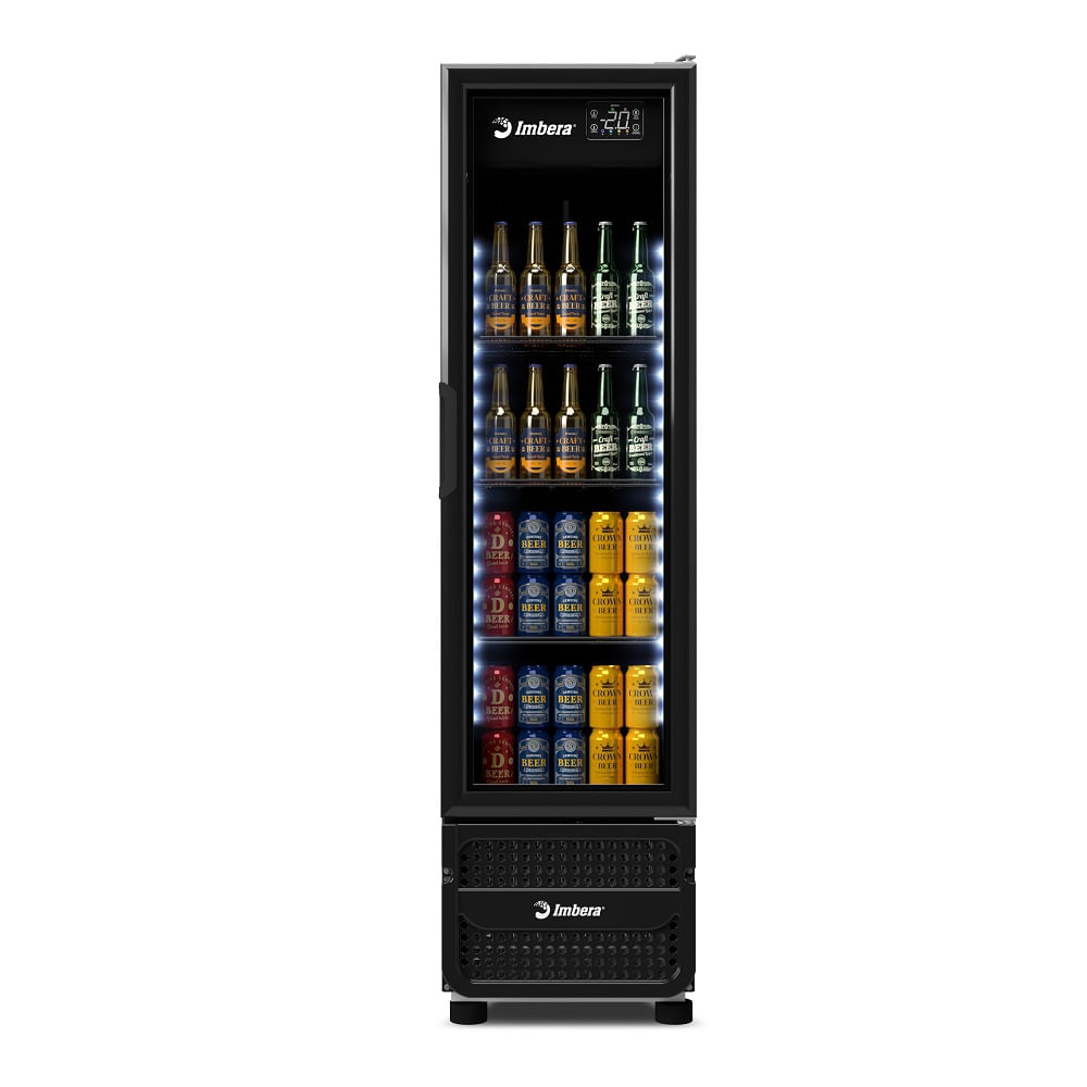 Cervejeira Imbera 215 Litros Porta de Vidro Full Black Preta CCV144 - 220 Volts - Image 3