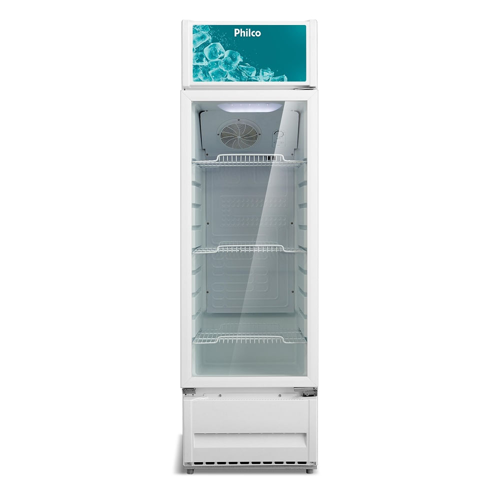 Expositor Vertical Philco 309 Litros Porta de Vidro Branco PRE319 – 127 Volts