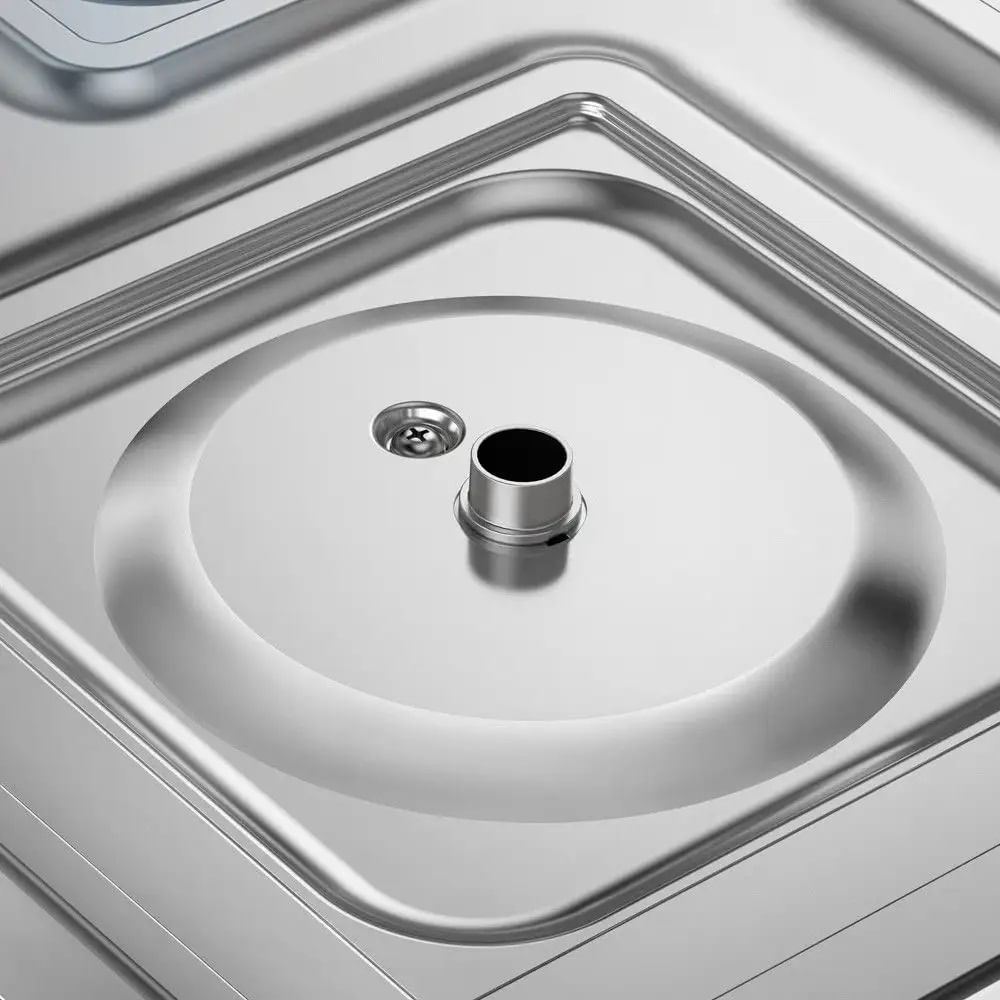 Fogão de Piso Mueller 5 Bocas Mesa Inox Branco MFI5BA - Image 6