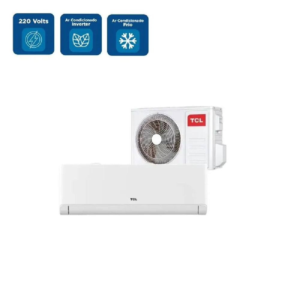 Ar Condicionado Split Inverter TCL 24000 BTUs Frio Branco 220V TAC24CTG2INV - Image 2