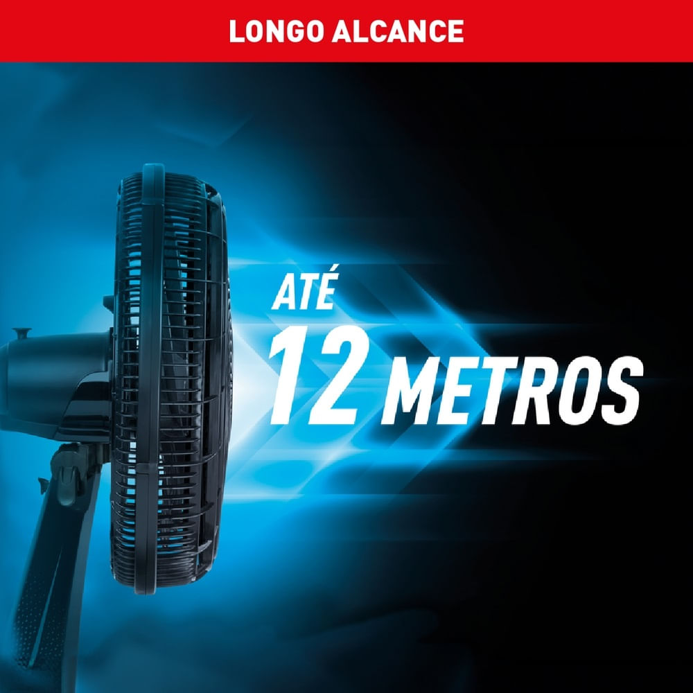 Ventilador de Mesa Arno 40cm X-Treme 9 Preto VE90 – 127 Volts - Image 8
