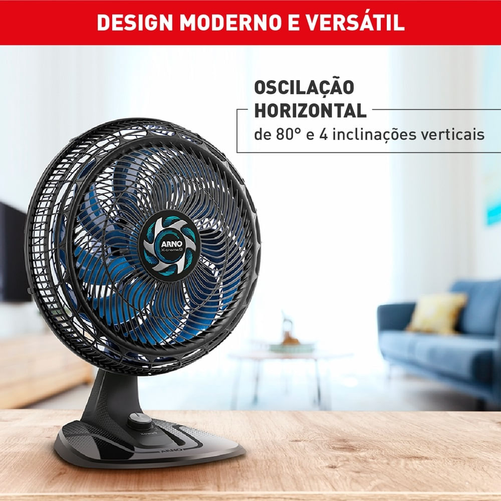 Ventilador de Mesa Arno 40cm X-Treme 9 Preto VE90 – 127 Volts - Image 4