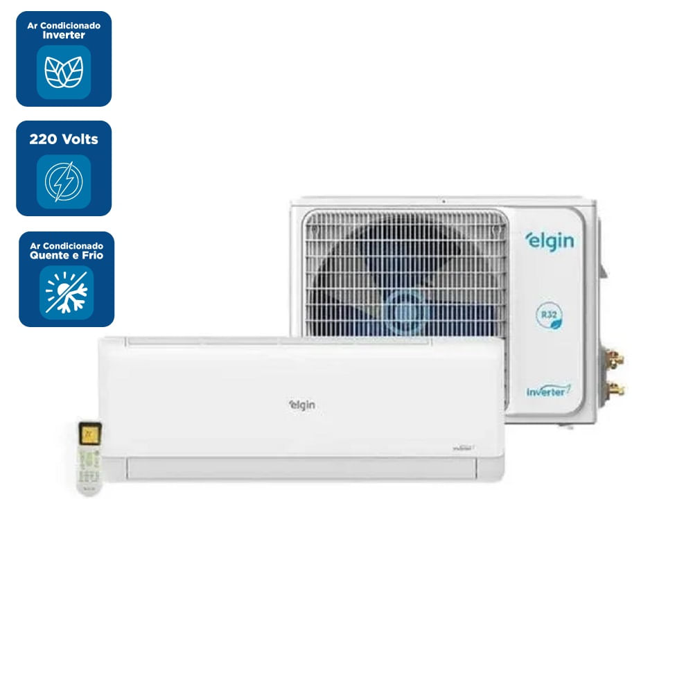 Ar Condicionado Split Hi Wall Elgin Eco Inverter 24000 BTU/h Quente e Frio 45HJQE24C2CC – 220 Volts - Image 2