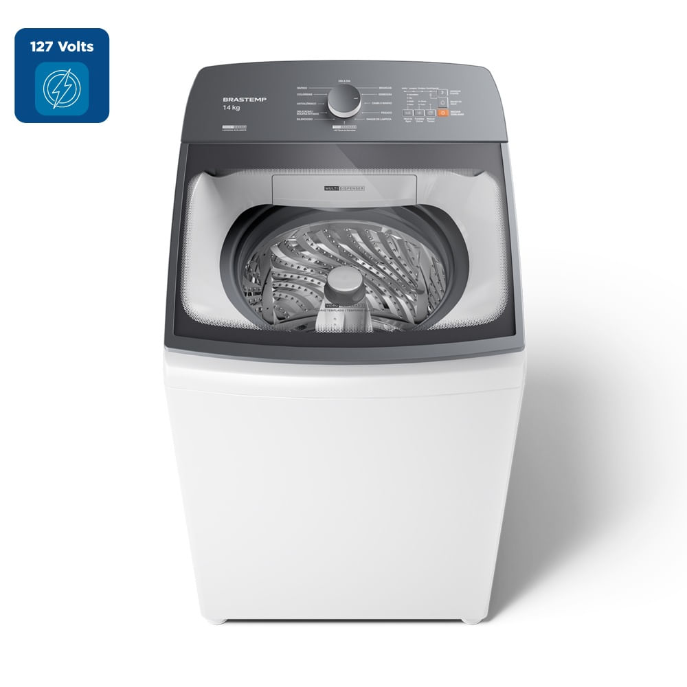 Lavadora de Roupas Brastemp 14Kg Smart Sensor Branca BWJ14AB - 127 Volts - Image 2