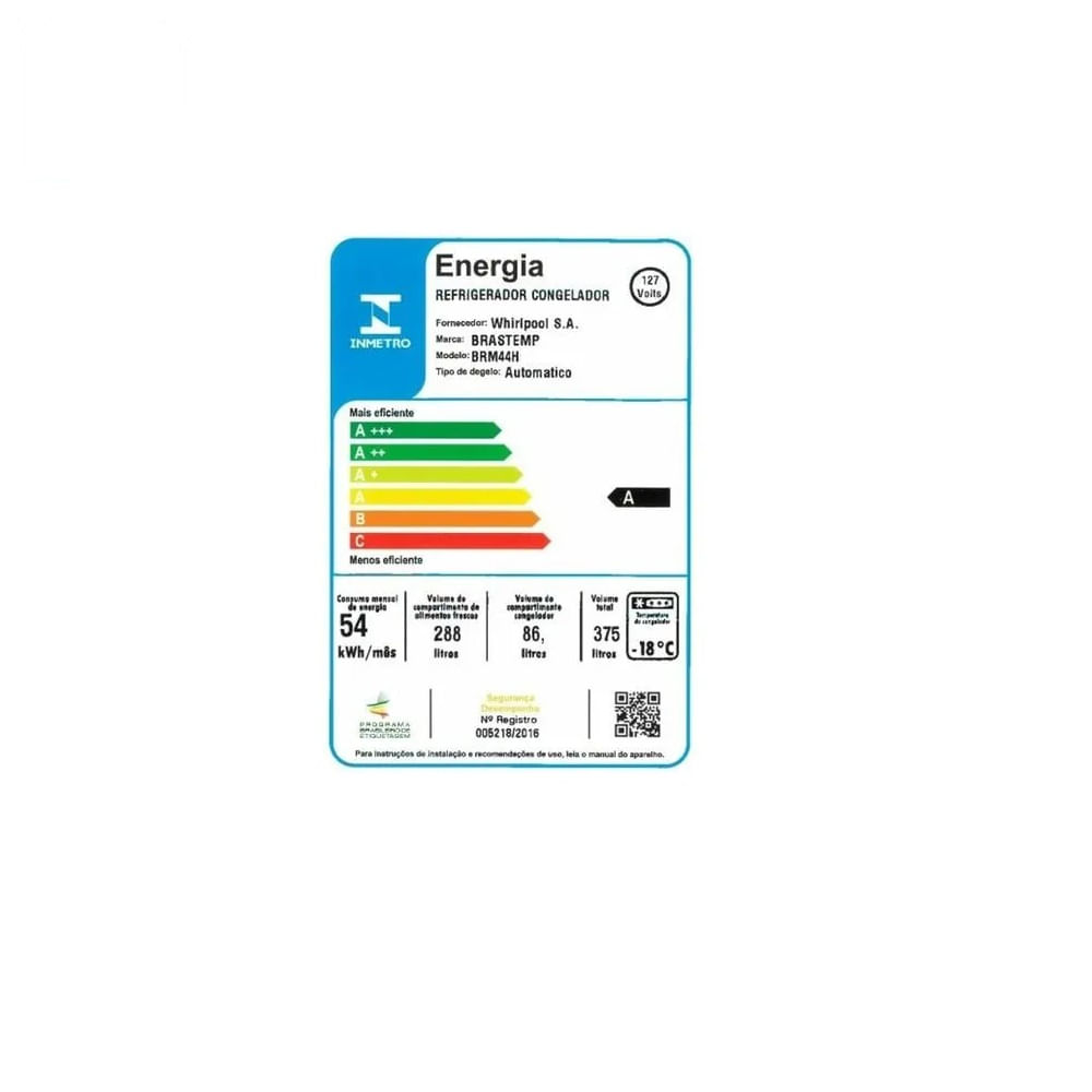 Refrigerador Brastemp Frost Free 375 Litros Duplex com Compartimento Extrafrio Inox BRM44HK - 127 Volts - Image 6
