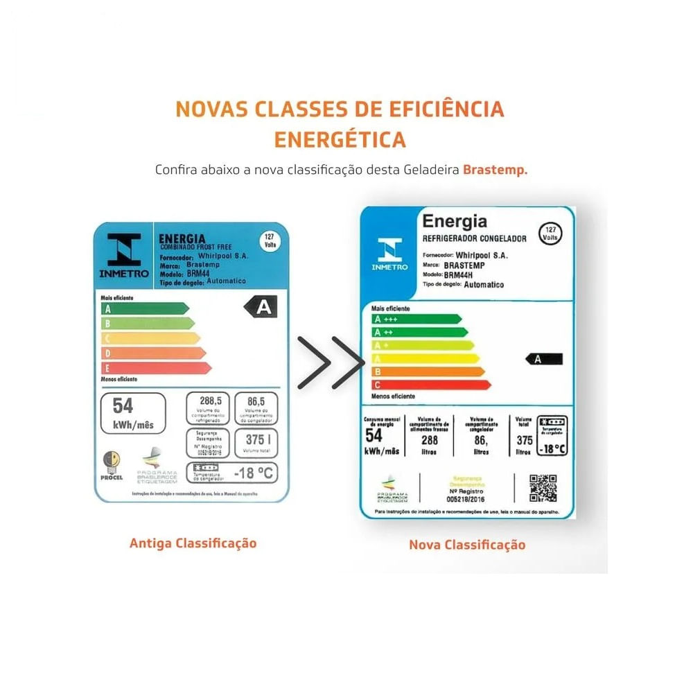 Refrigerador Brastemp Frost Free 375 Litros Duplex com Compartimento Extrafrio Inox BRM44HK - 127 Volts - Image 7