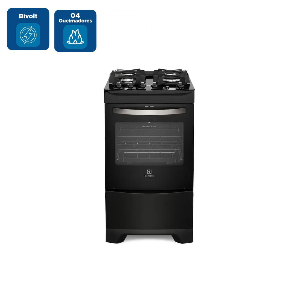 Fogão de Piso Electrolux 4 Bocas Preto 52LPV - Bivolt - Image 2