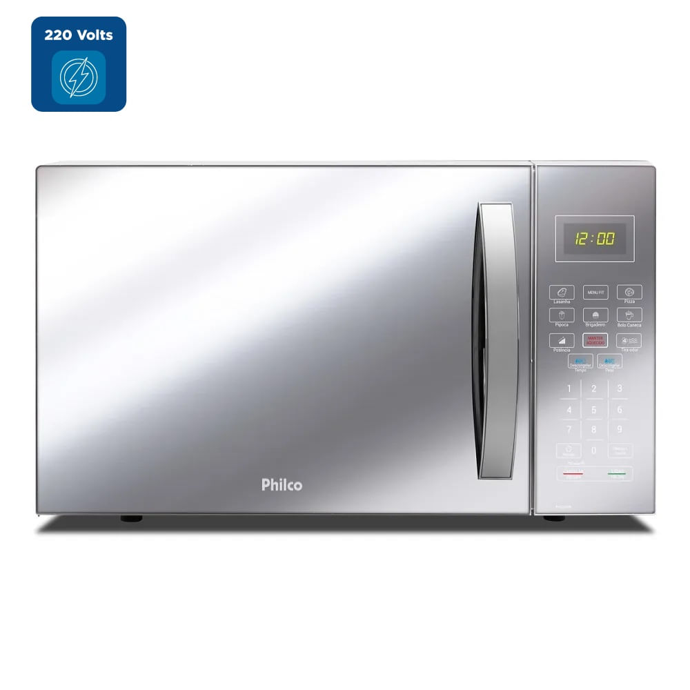 Micro-ondas Philco 34 Litros Espelhado Branco PMO34EB – 220 Volts - Image 2