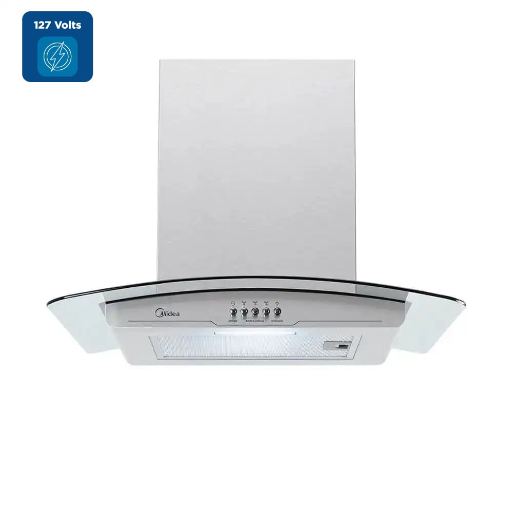 Coifa de Parede Midea 60cm Vidro Inox RGB601 - 127 Volts - Image 2