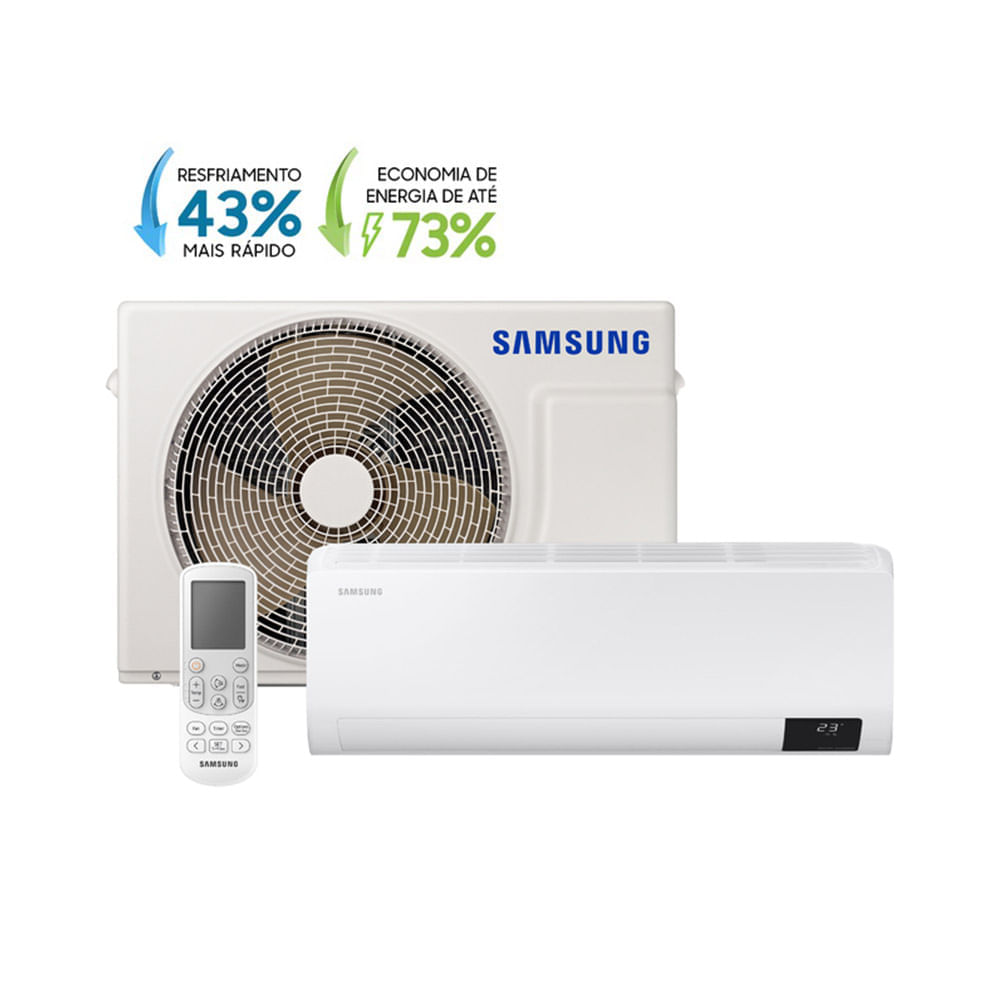 Ar Condicionado Split Inverter Samsung 12.000 Btus Digital Ultra Frio 220 Volts AR12BVHZCWKNAZ - Image 2