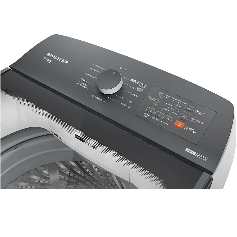 Lavadora de Roupas Brastemp 15Kg Smart Sensor Branca BWF15AB - 220 Volts - Image 4