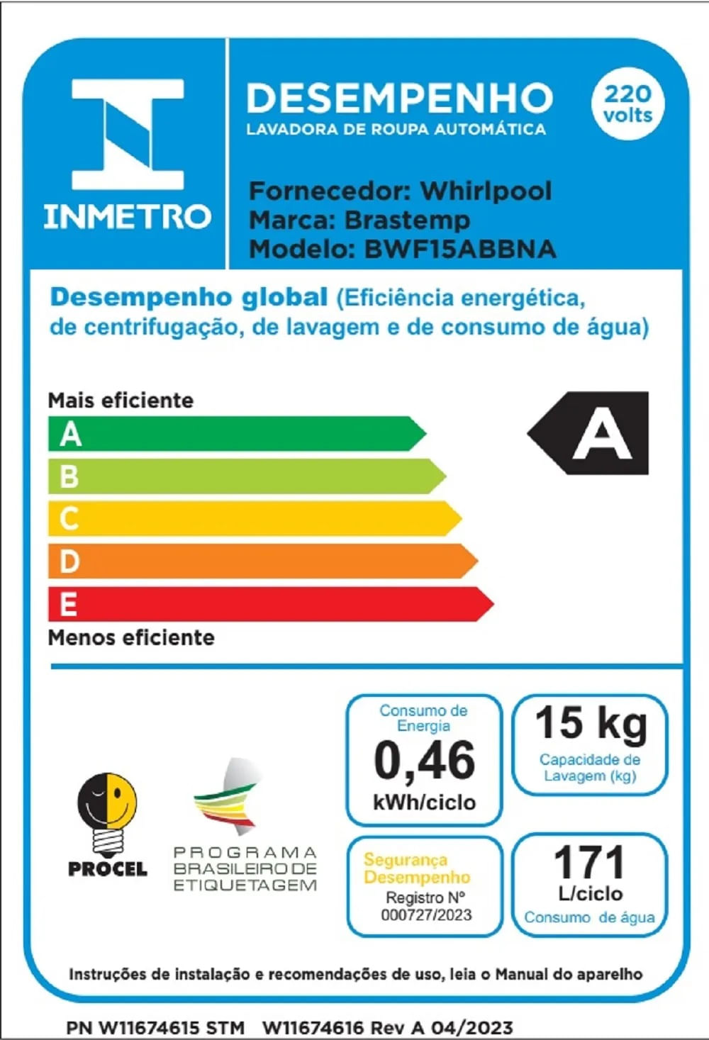 Lavadora de Roupas Brastemp 15Kg Smart Sensor Branca BWF15AB - 220 Volts - Image 8