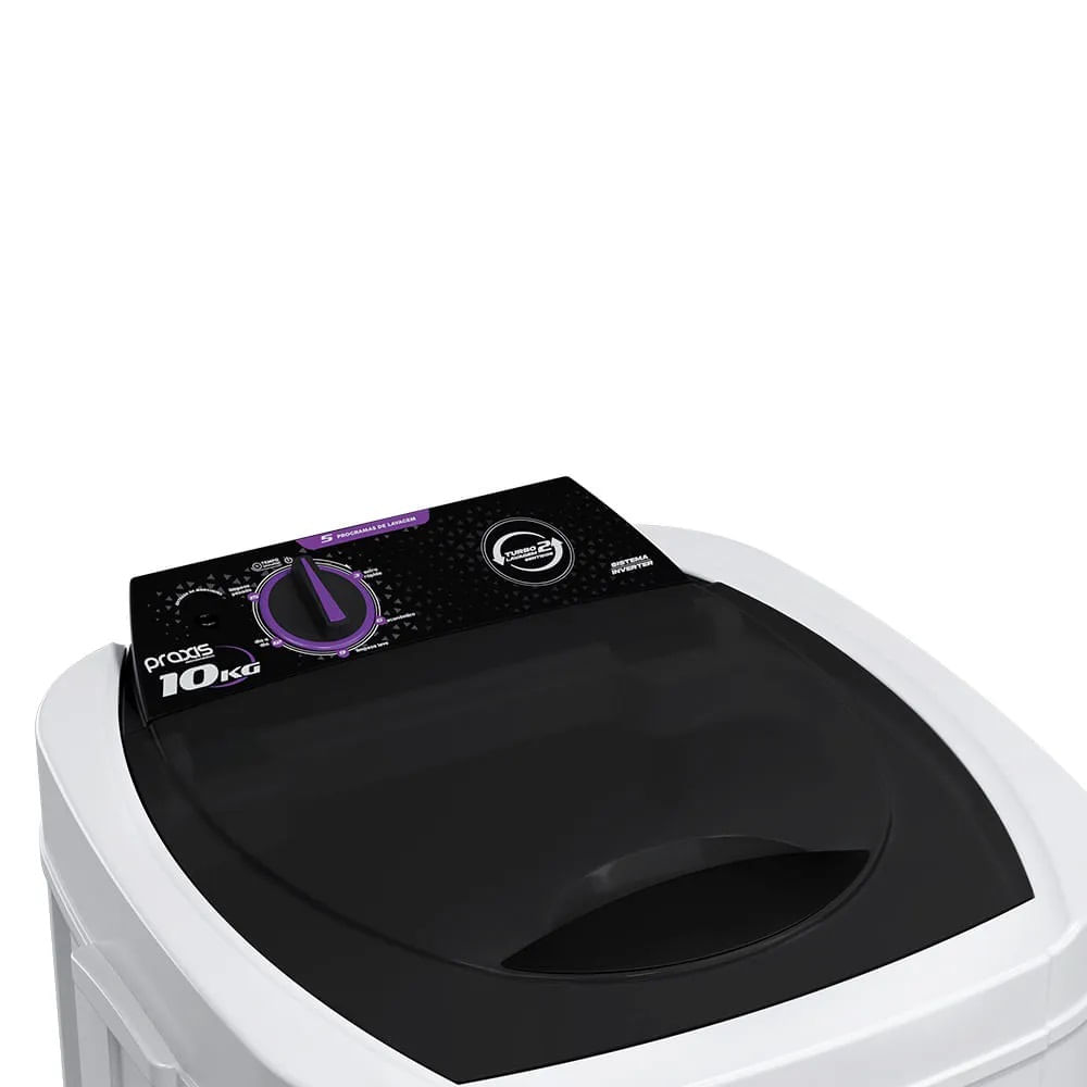 Lavadora de Roupas Praxis 10Kg Semi Automática Mobi Branca – 127 Volts - Image 4