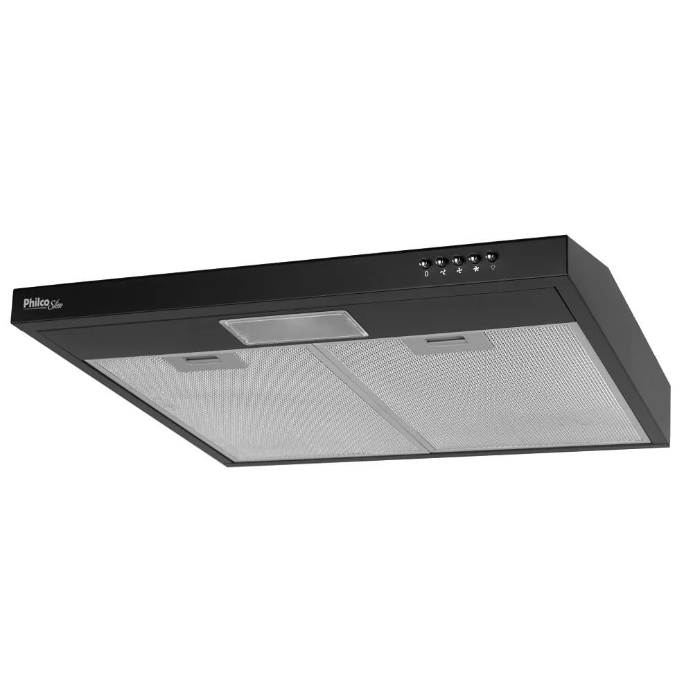 Depurador de Ar Slim Philco 60cm 3 Velocidades com Exaustor e Manta de Carvão Preto 220V – PDR60P - Image 4