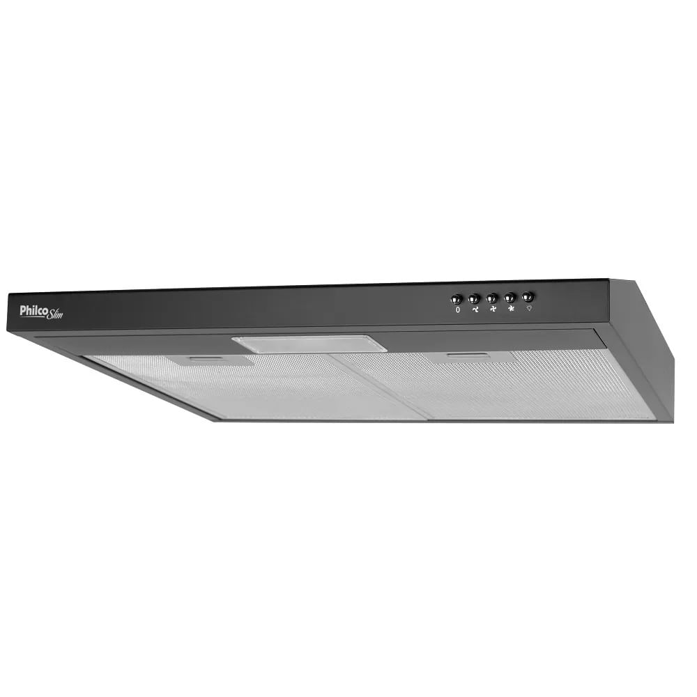 Depurador de Ar Slim Philco 60cm 3 Velocidades com Exaustor e Manta de Carvão Preto 220V – PDR60P - Image 6