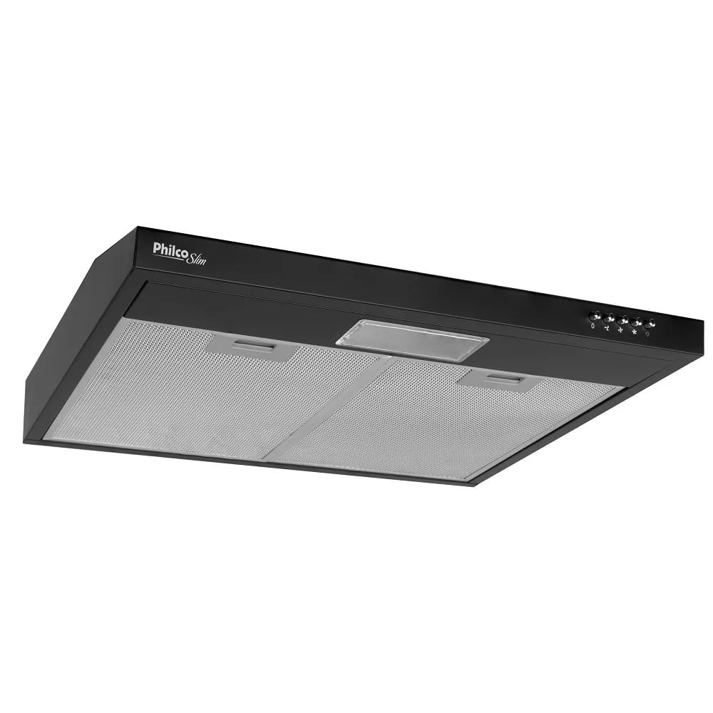 Depurador de Ar Slim Philco 60cm 3 Velocidades com Exaustor e Manta de Carvão Preto 220V – PDR60P - Image 3