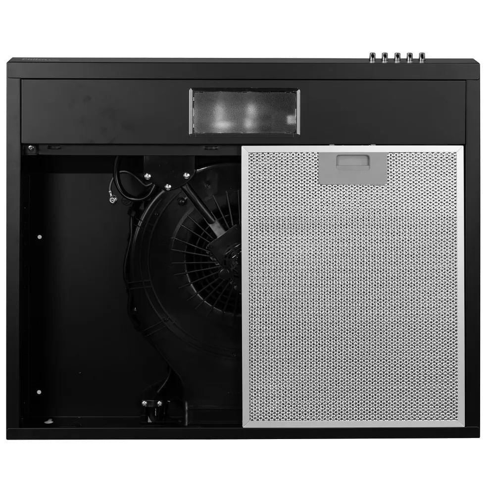 Depurador de Ar Slim Philco 60cm 3 Velocidades com Exaustor e Manta de Carvão Preto 220V – PDR60P - Image 5