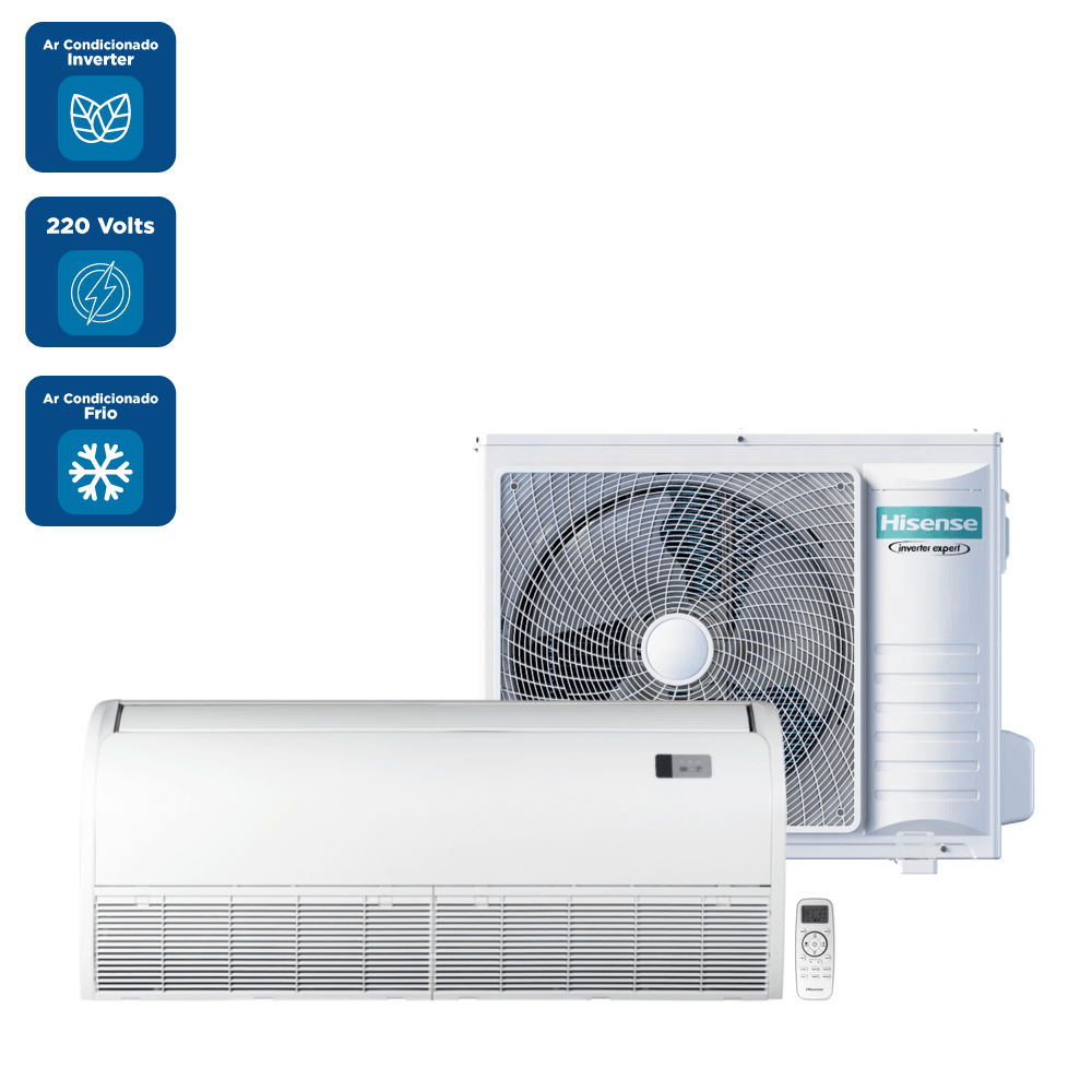Ar Condicionado Split Piso Teto Inverter Hisense Wi-Fi 36000 BTU/h Frio Monofásico AUW-36T4RKC – 220 Volts - Image 2