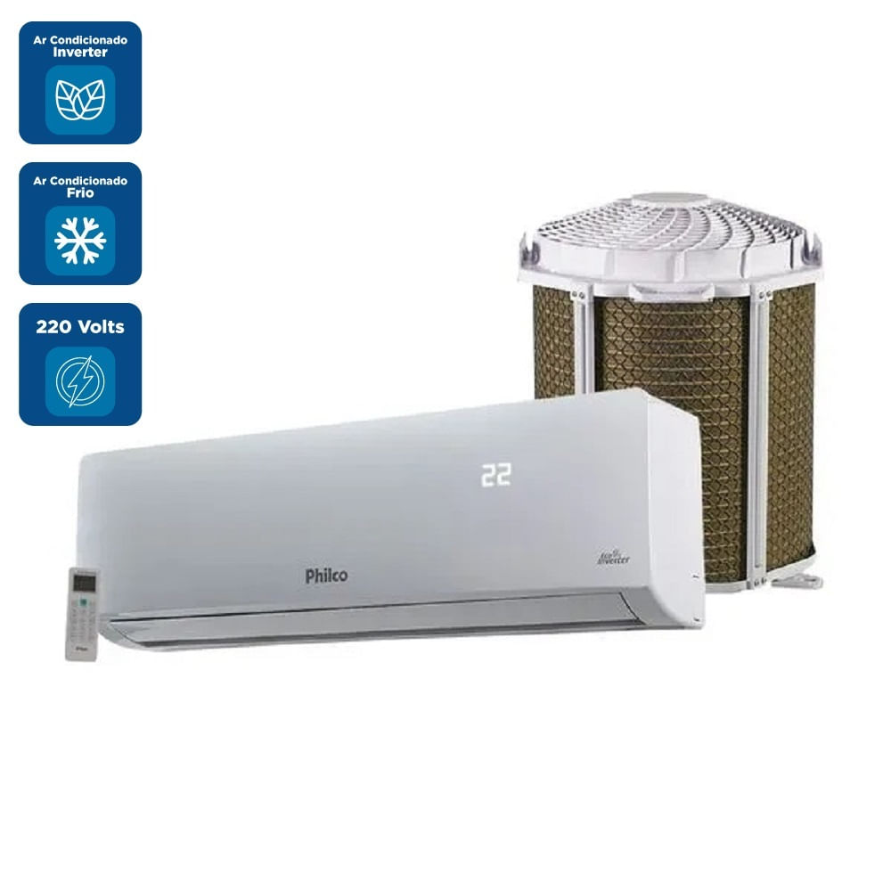Ar Condicionado Split Hi Wall Inverter Philco 12000 BTU/h Frio PAC12FC – 220 Volts - Image 2