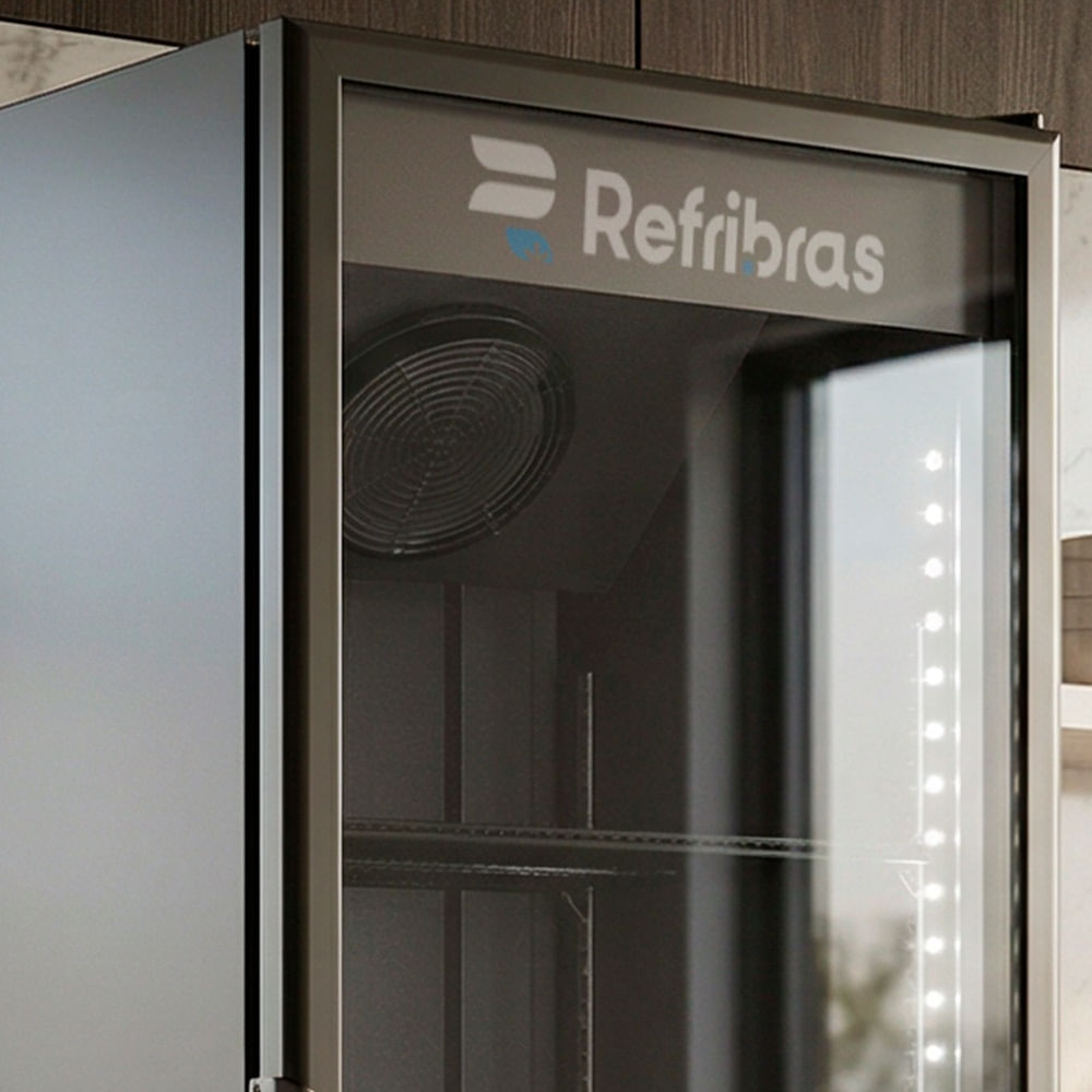 Cervejeira Refribras 500 Litros Porta de Vidro Preta Vega C500P1 - 127 Volts - Image 4