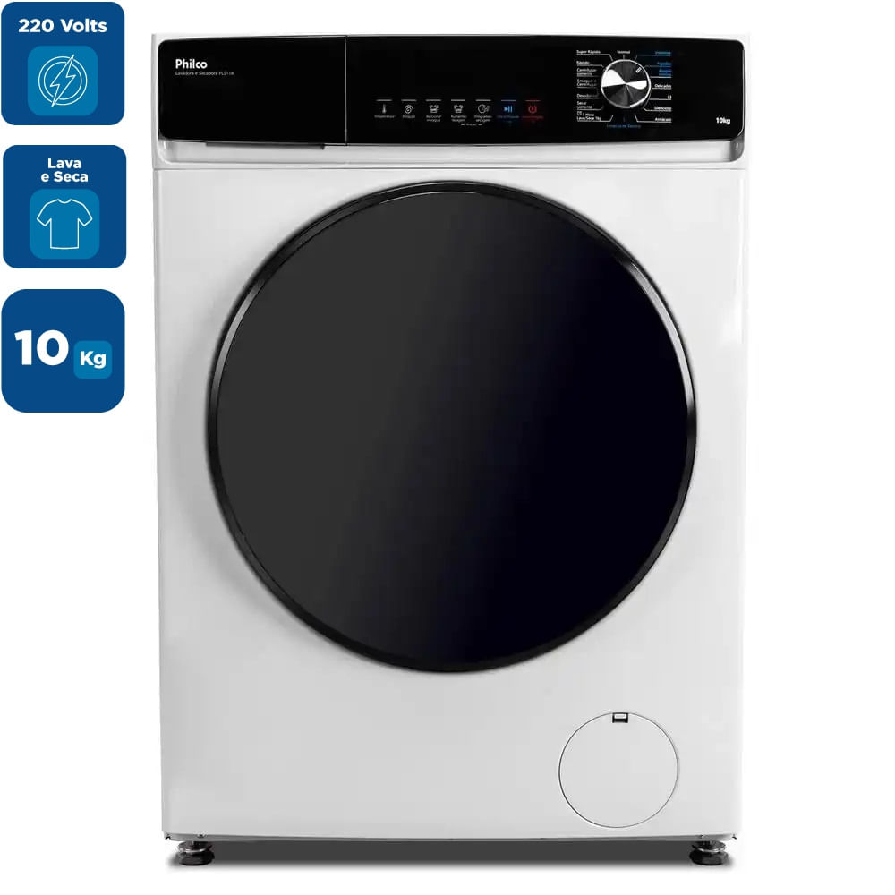 Lava e Seca Philco Inverter 10Kg Branca PLS11B – 220 Volts - Image 2