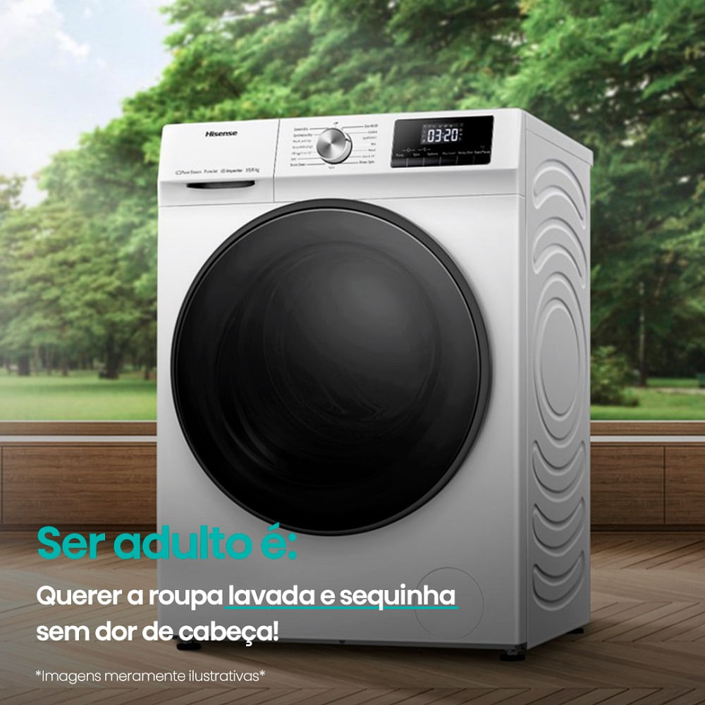 Lava e Seca Hisense 13Kg Branca WD13X - 127 Volts - Image 9