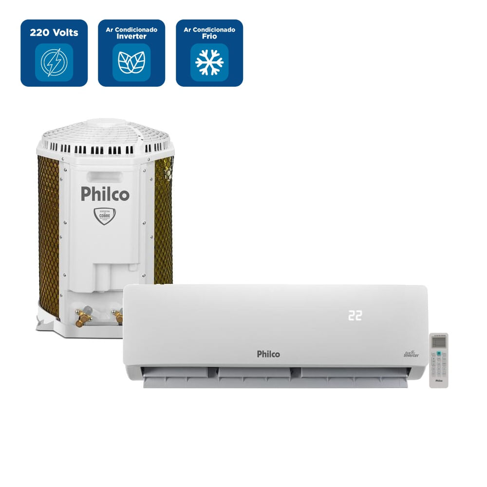 Ar Condicionado Split Philco Inverter 9000 BTU/h Frio PAC9FT - 220 Volts - Image 2
