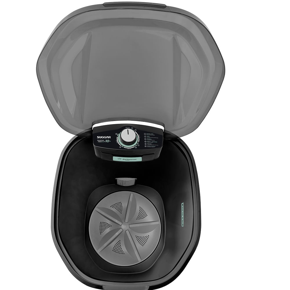 Lavadora de Roupas Suggar 10Kg Lavamax Neo Eco Preto LE1012PT – 220 Volts - Image 4