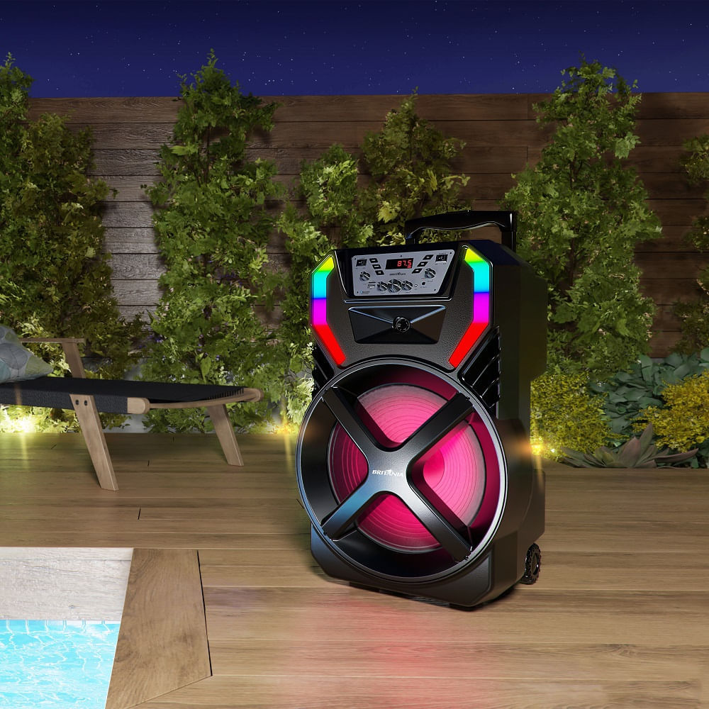 Caixa Acústica Britânia Flash Light Woofer 12 Preta BCX12100 – Bivolt - Image 11