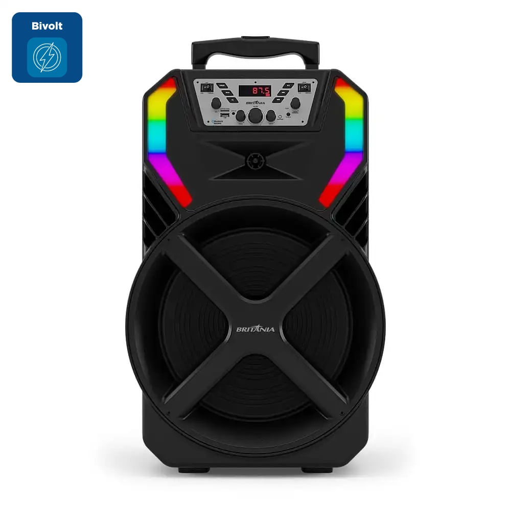 Caixa Acústica Britânia Flash Light Woofer 12 Preta BCX12100 – Bivolt - Image 2