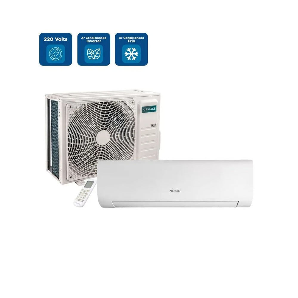 Ar Condicionado Split Hi Wall Inverter Fujitsu Airstage Essencial 36000 BTU/h Quente e Frio ASKA36KPBA-Z - 220 Volts - Image 2
