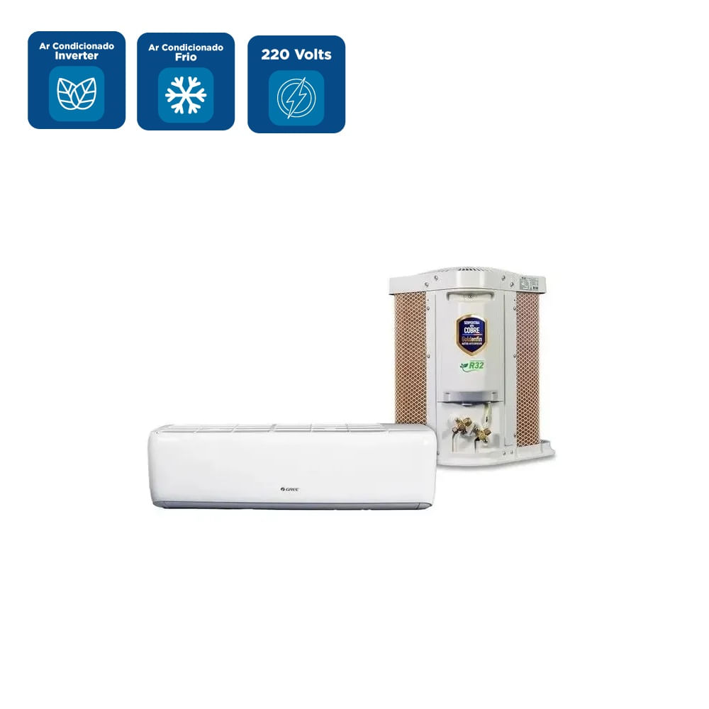 Ar Condicionado Split Hi Wall Gree G-Top Auto Inverter 12000 BTU/h Frio GWC12ATC-D6DNA1B/I – 220 Volts - Image 2
