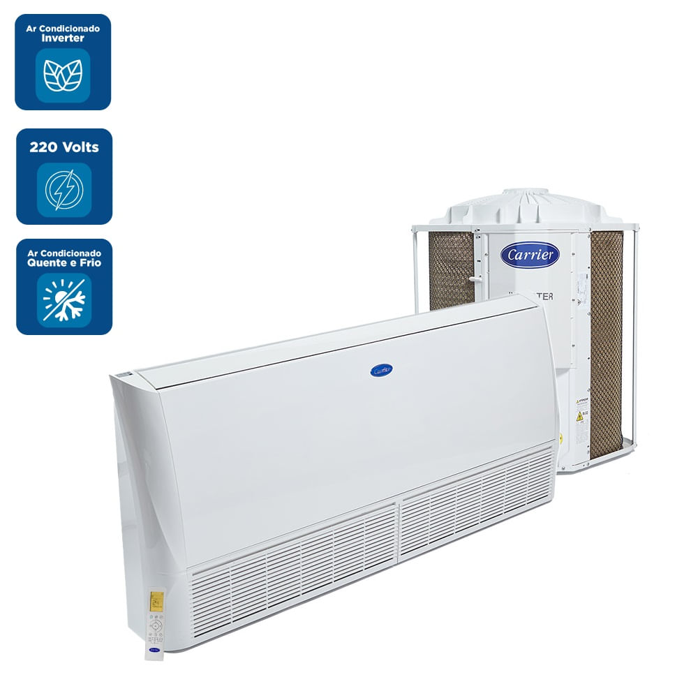 Ar Condicionado Split Teto Inverter Carrier Connect Xpower 30000 BTU/h Quente e Frio Monofásico 38CQVE30515MC 220 Volts - Image 2