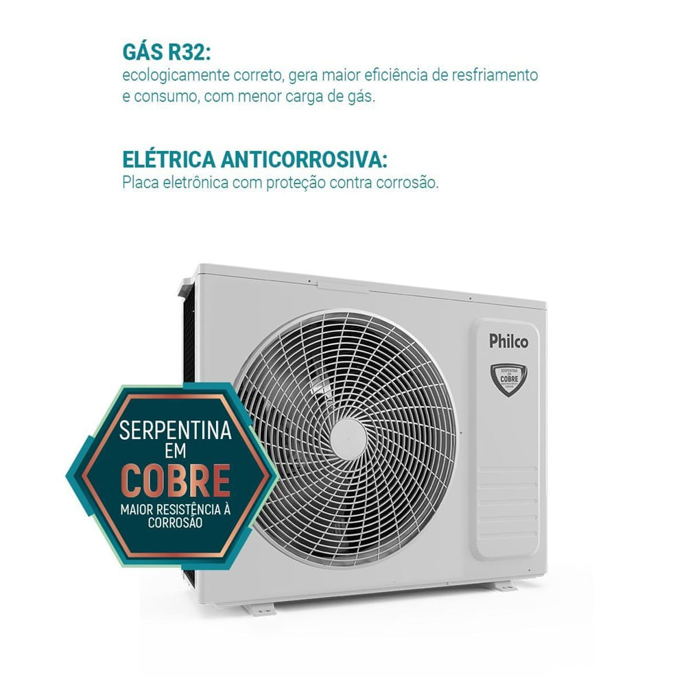 Ar Condicionado Tri Split Inverter Philco 2x9000 e 12000 BTU/h Quente e Frio PAC27QV - 220 Volts - Image 14
