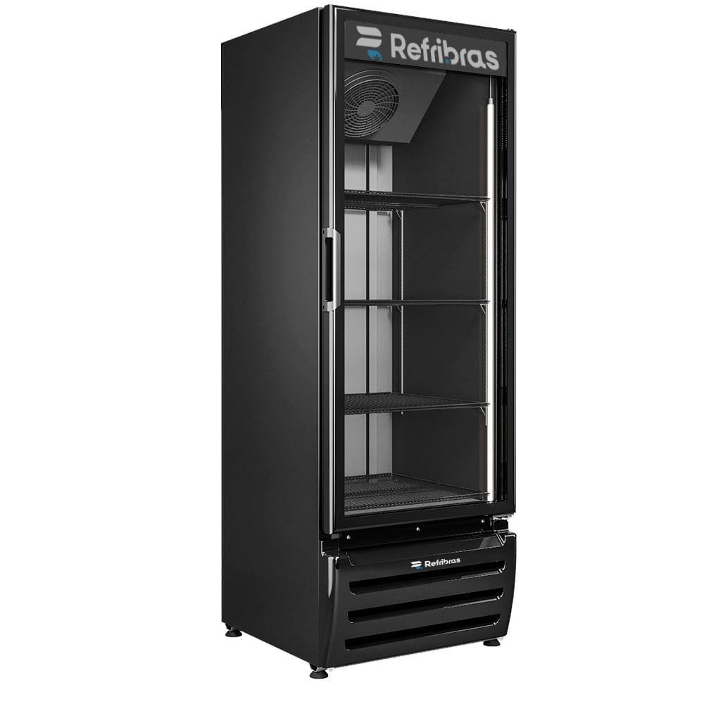 Cervejeira Refribras 400 Litros Porta de Vidro Preta Vega C400P2 - 220 Volts