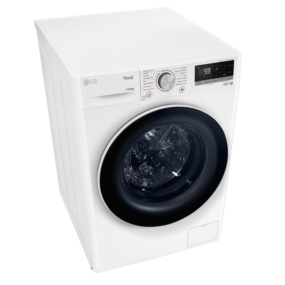 Lava e Seca LG 14Kg Smart com Inteligência Artificial AIDD Branca VC4 CV5014WC4A - 220 Volts - Image 8