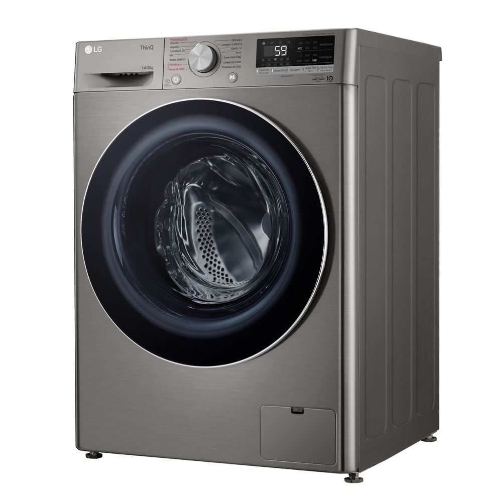 Lava e Seca LG 14Kg Smart com Inteligência Artificial AIDD Inox VC4 CV5014PC4A - 220 Volts - Image 13