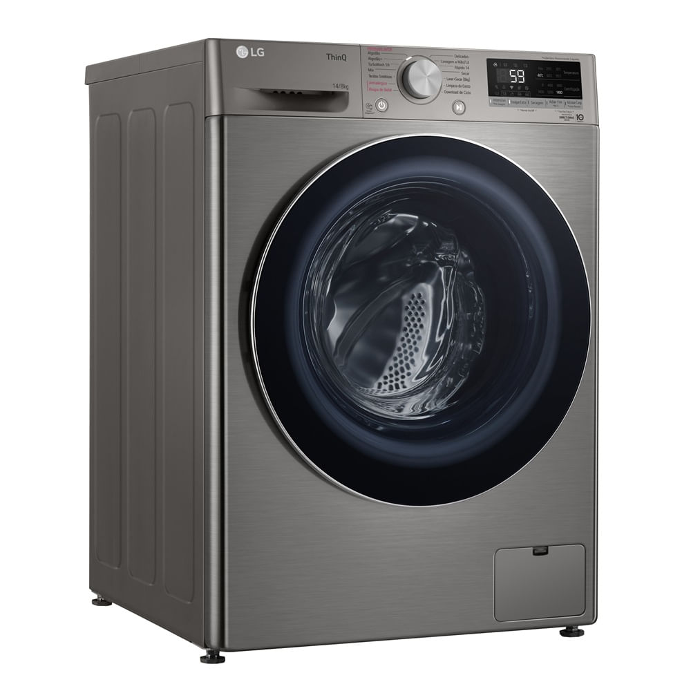 Lava e Seca LG 14Kg Smart com Inteligência Artificial AIDD Inox VC4 CV5014PC4A - 220 Volts - Image 11