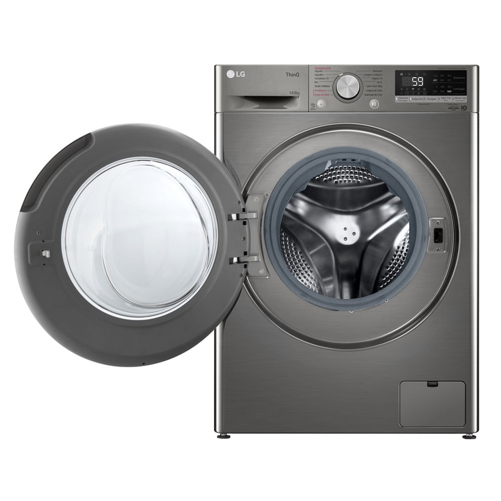 Lava e Seca LG 14Kg Smart com Inteligência Artificial AIDD Inox VC4 CV5014PC4A - 220 Volts - Image 3