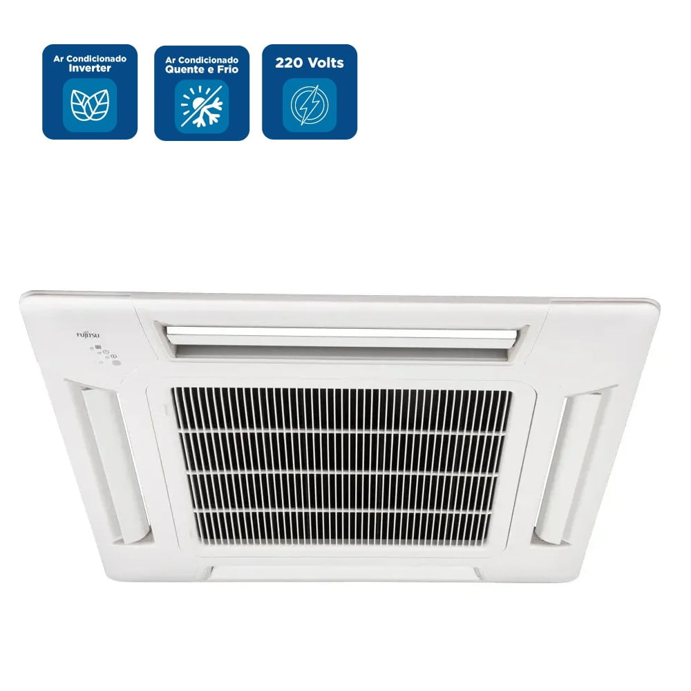 Ar Condicionado Split Cassete Inverter Fujitsu 29.000 BTU/h Quente e Frio Monofásico AUBA30LCL - 220 Volts - Image 2