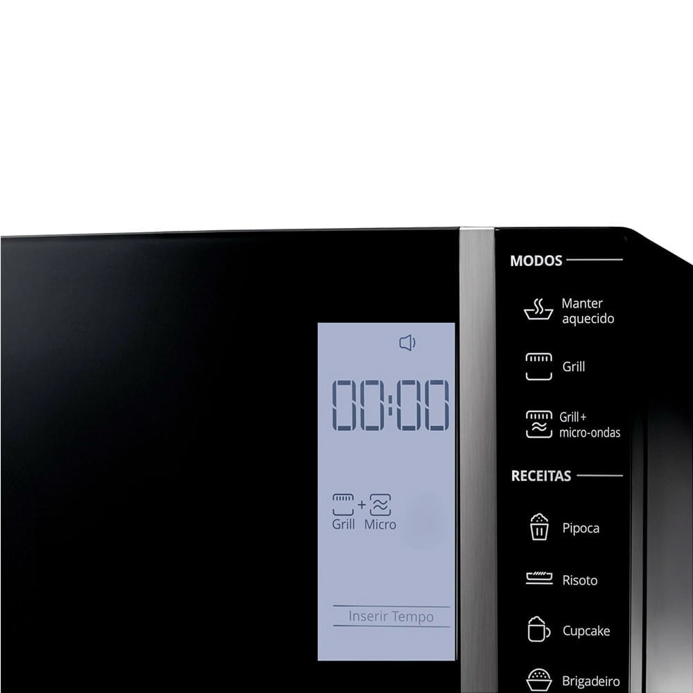 Micro-ondas Brastemp 32 Litros com Grill e Painel Integrado Preto BMG45AE – 127 Volts - Image 6