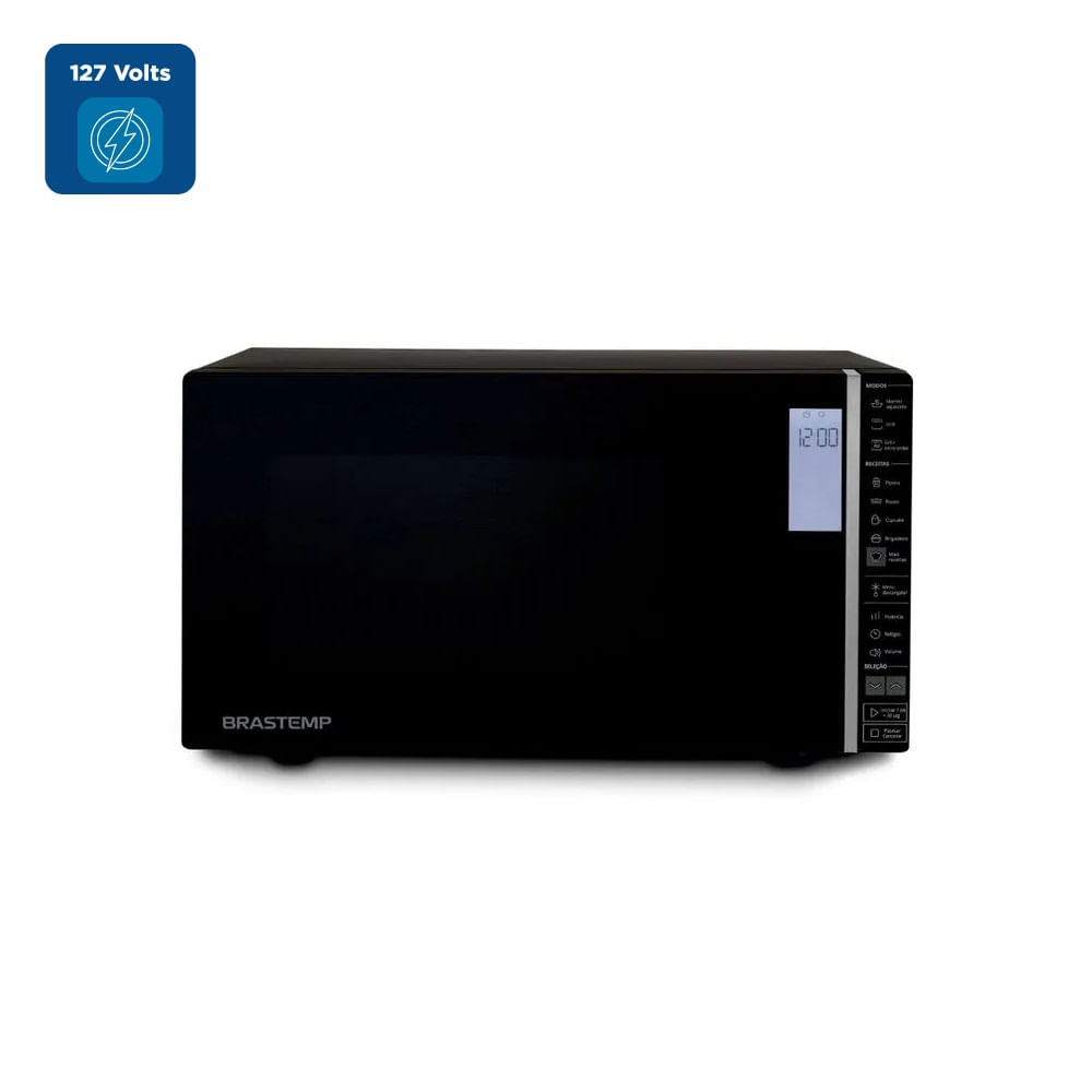 Micro-ondas Brastemp 32 Litros com Grill e Painel Integrado Preto BMG45AE – 127 Volts - Image 2