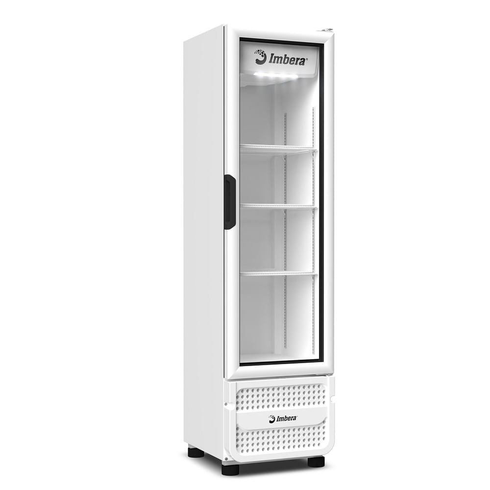 Expositor Vertical Imbera 215 Litros Porta de Vidro Full White Branco VR08 - 127 Volts - Image 4