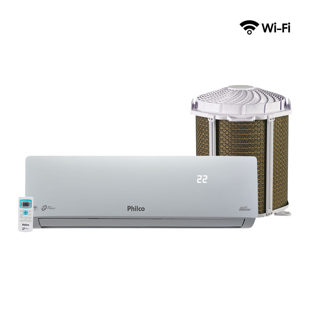 Ar Condicionado Split Hi Wall Inverter Philco Vírus Protect Wifi 9000 BTU/h Quente e Frio PAC9000ITQFM9W – 220 Volts - Image 2