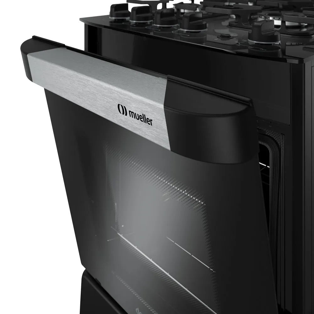 Fogão de Piso Mueller 4 Bocas Decorato Vetro Preto – Bivolt - Image 9