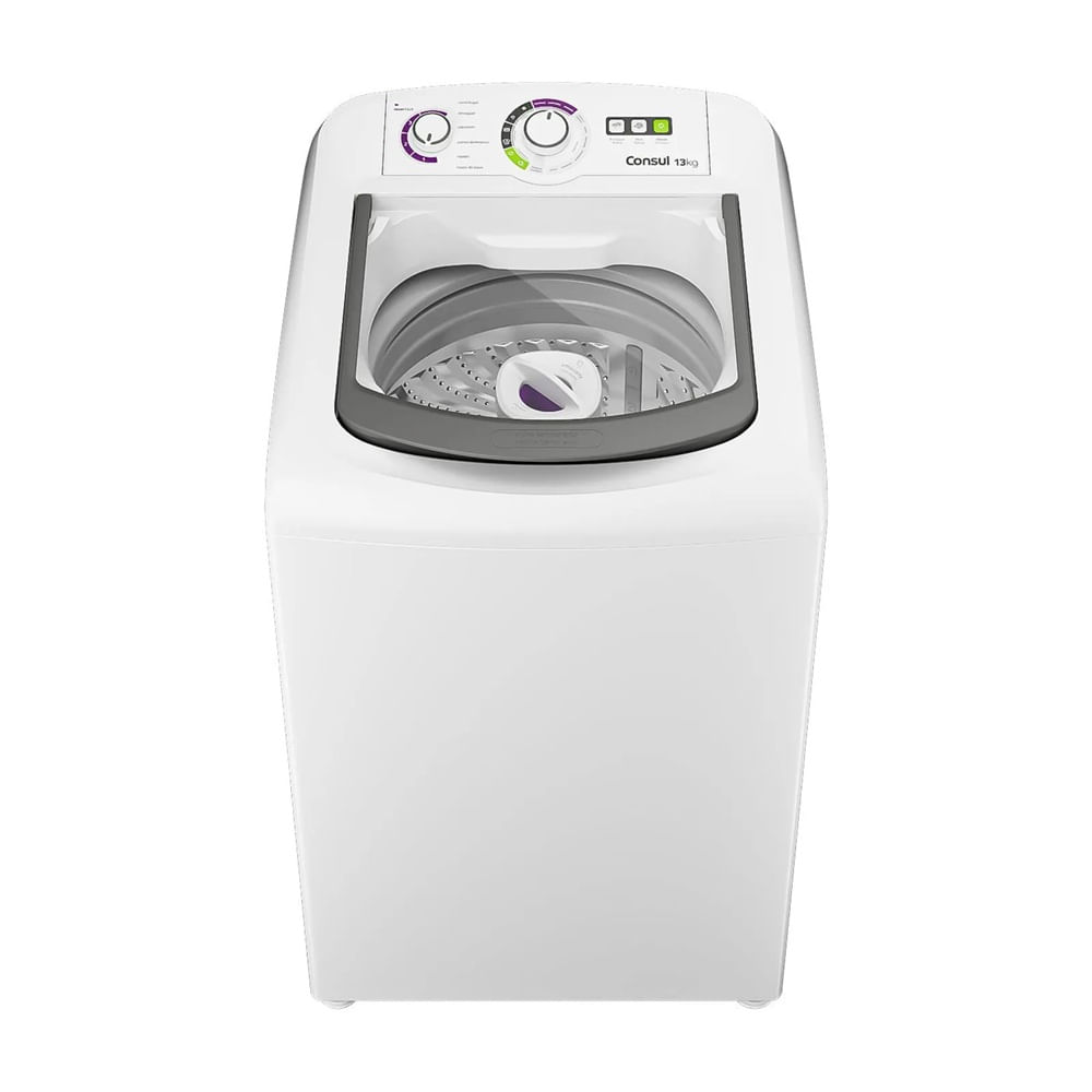 Lavadora de Roupas Consul 13Kg com Dosagem Econômica e Ciclo Edredom Branca CWH13AB - 220 Volts